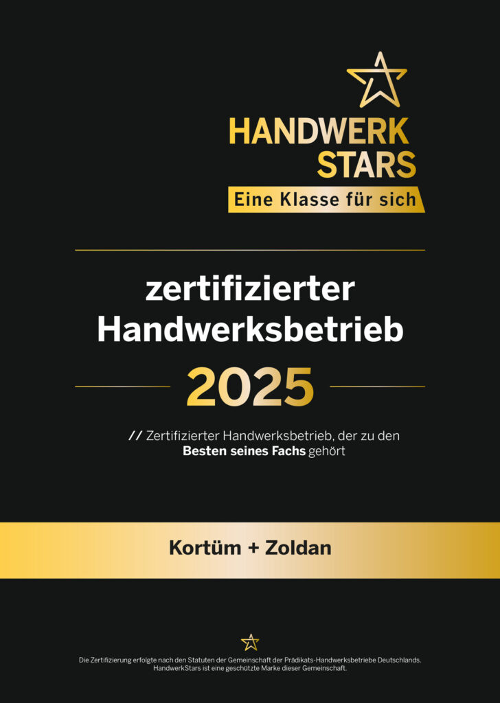 Wir sind seit 2025 zertifizierter Handwerkstar